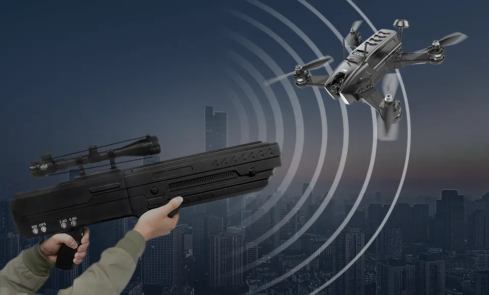 Hvor langt er dronejammeren